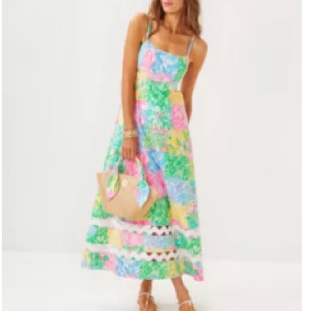 Lilly Pulitzer Colorful Floral Maxi Dress